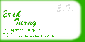 erik turay business card